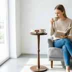 Alden Pedestal Side Table