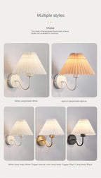 Rue Pleated Umbrella Wall Lamp