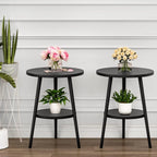 Tobin Two-Tier Wooden Side Table