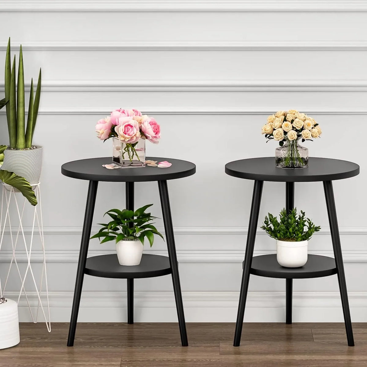 Tobin Two-Tier Wooden Side Table