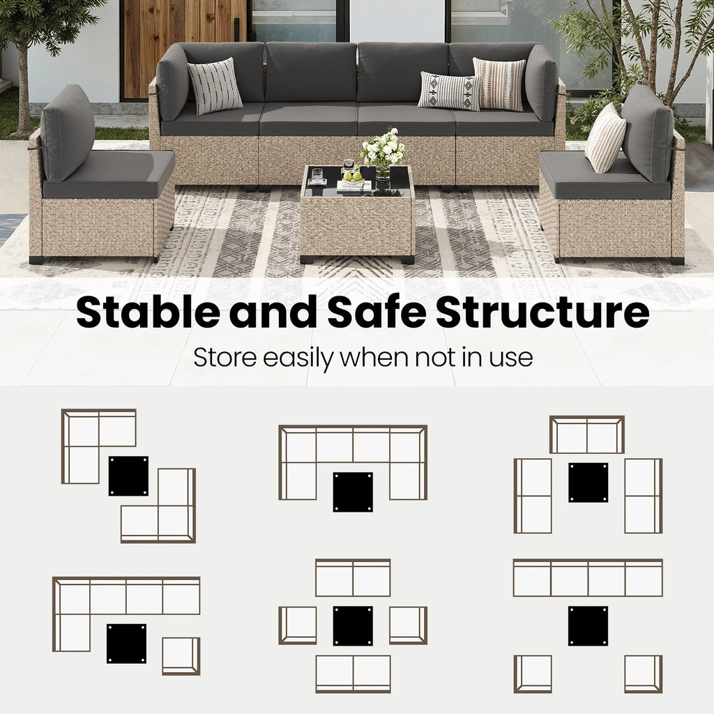Sorrento Seven-Piece Patio Set