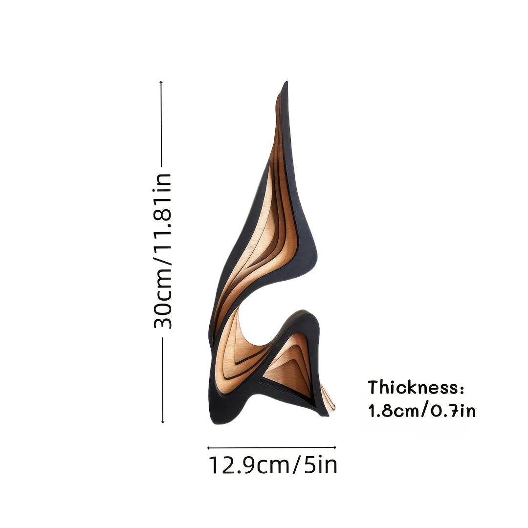 Linden Abstract Wood Sculpture