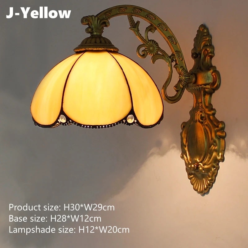 Odette Stained Glass Wall Sconce