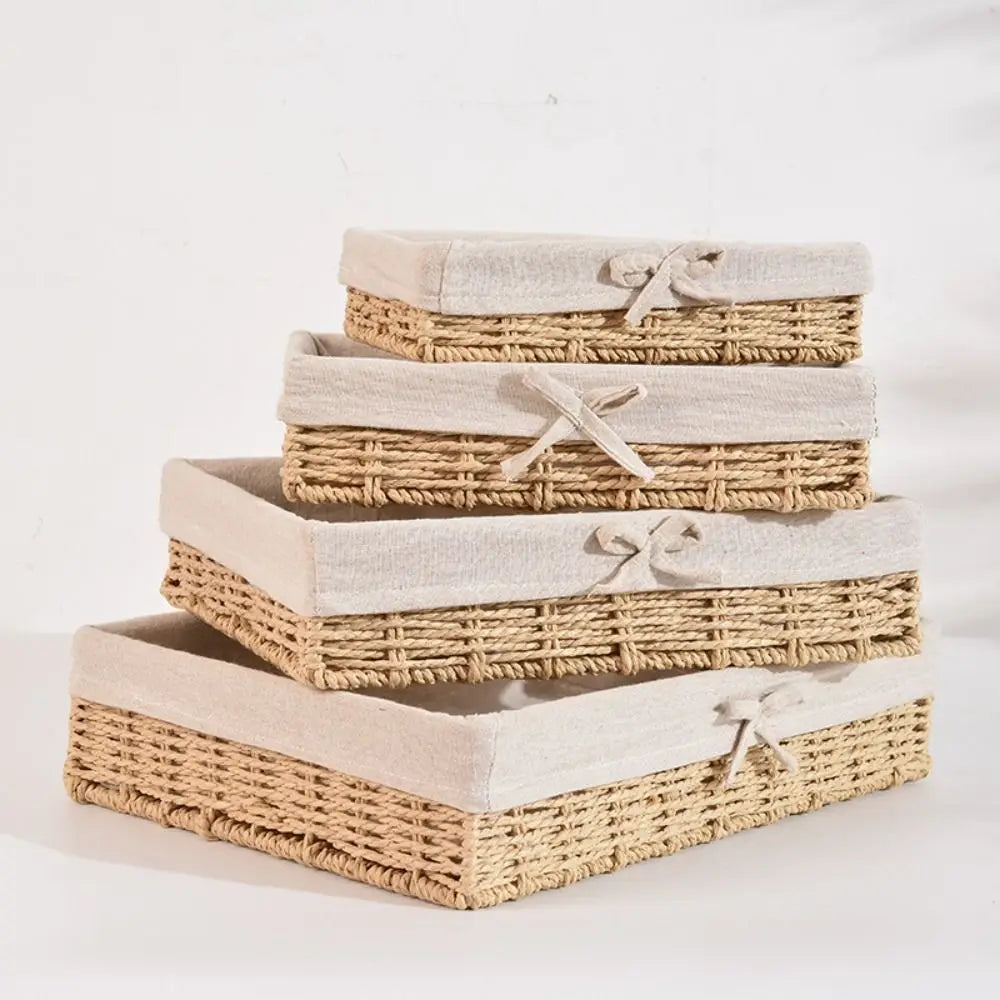 Colette Handwoven Rattan Storage Tray