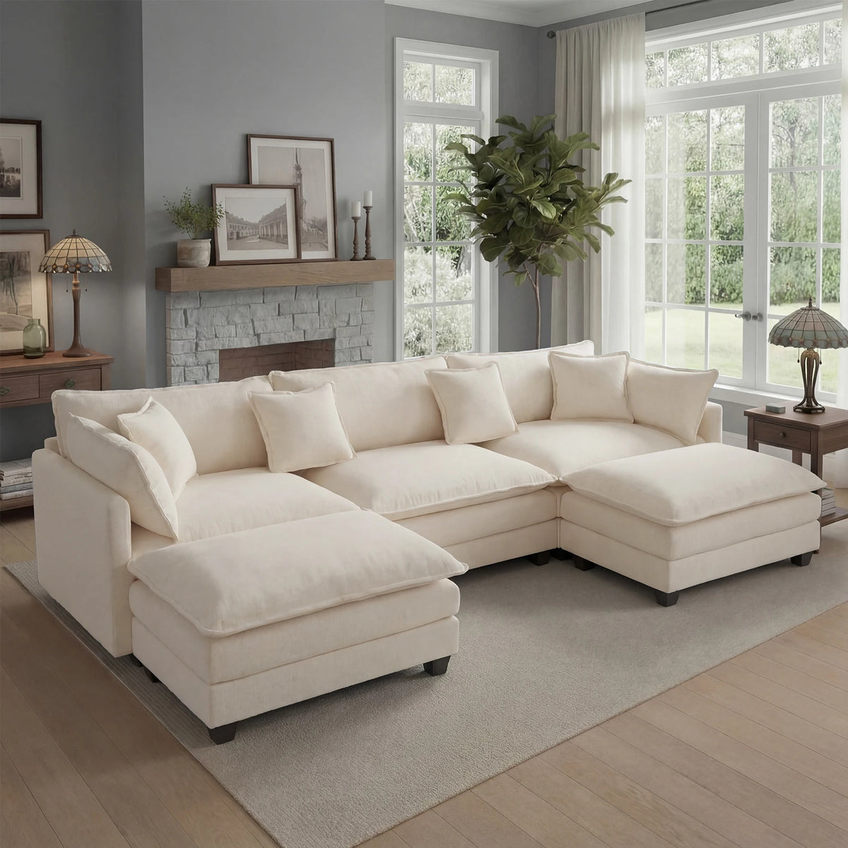 Haven 113-Inch Modular Cloud Sofa