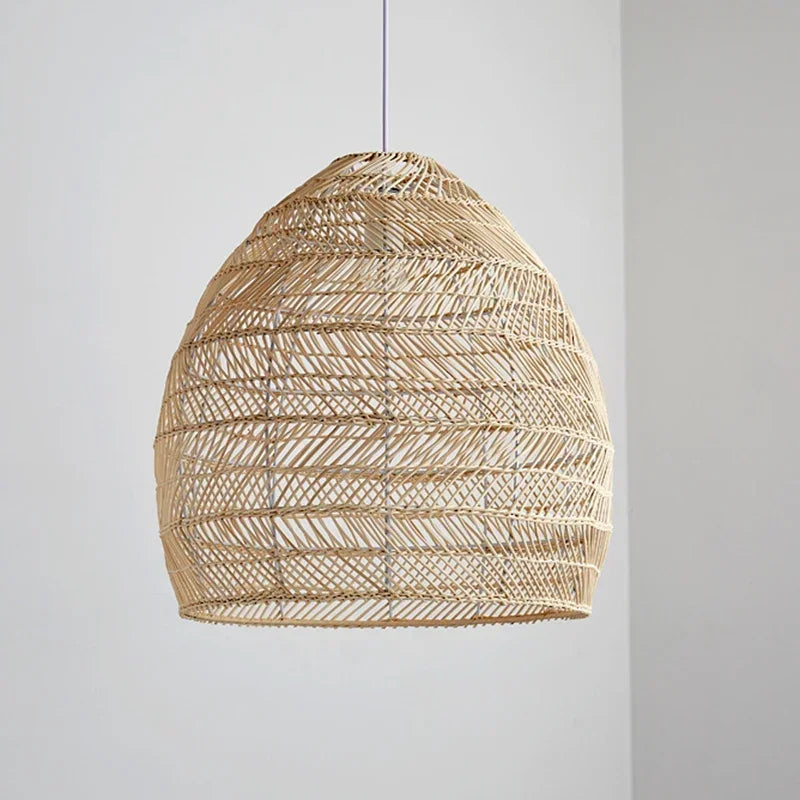 Cleo Handwoven Rattan Dome Pendant