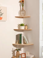 Wren Scalloped Floating Corner Shelf
