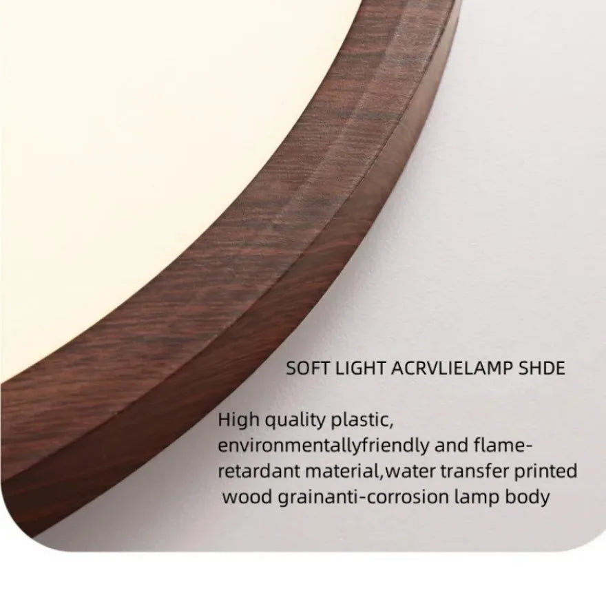Ultra-Slim Woodgrain Ceiling Light — product detail view 6