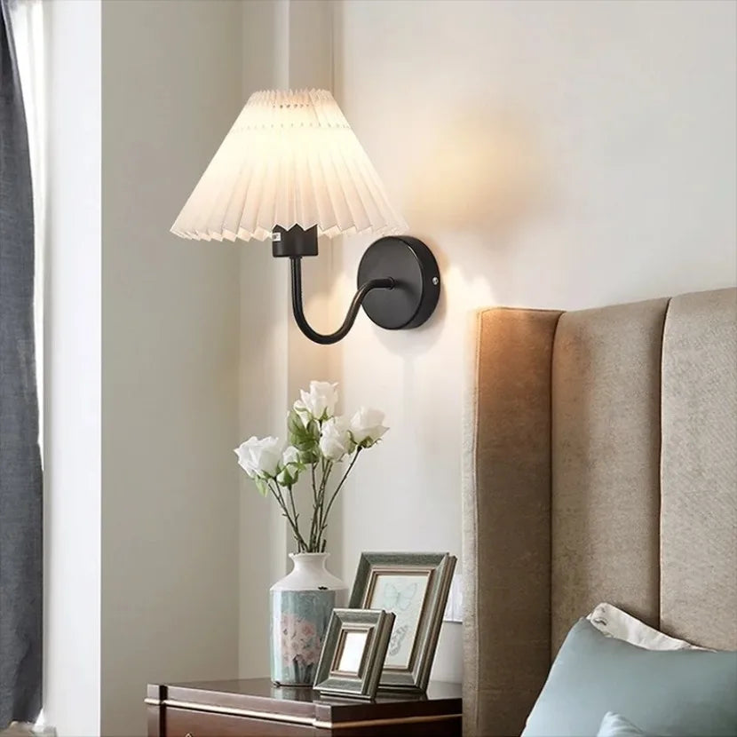Rue Pleated Umbrella Wall Lamp