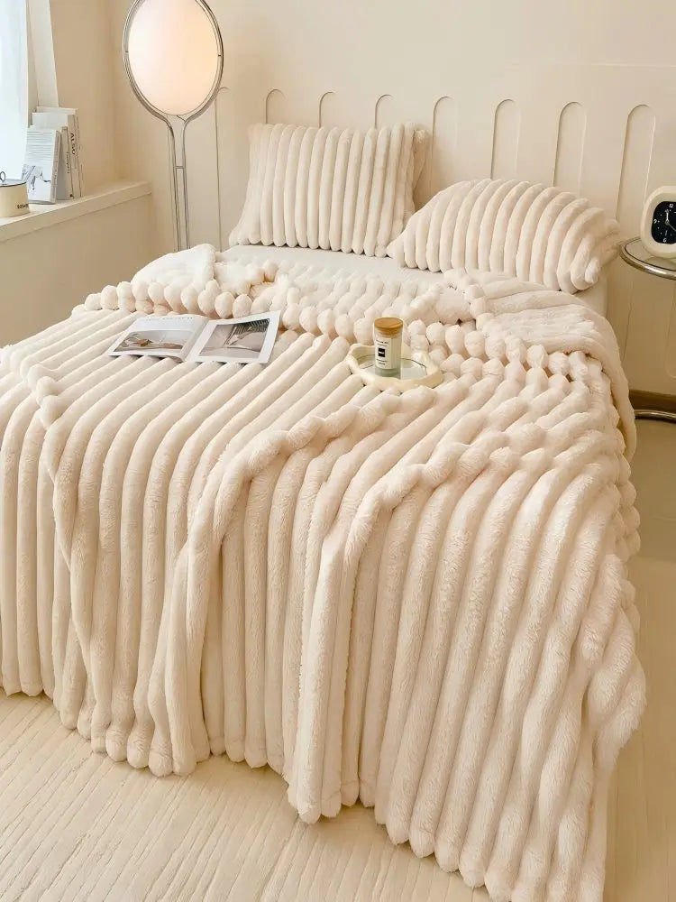 Leni Plush Faux-Fur Throw