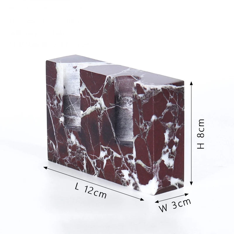 Noma Travertine Candleholder