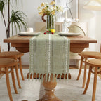 Linden Tasselled Linen Table Runner