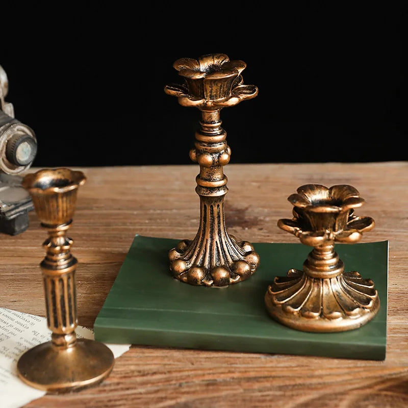Briar Bronze-Finish Taper Holders