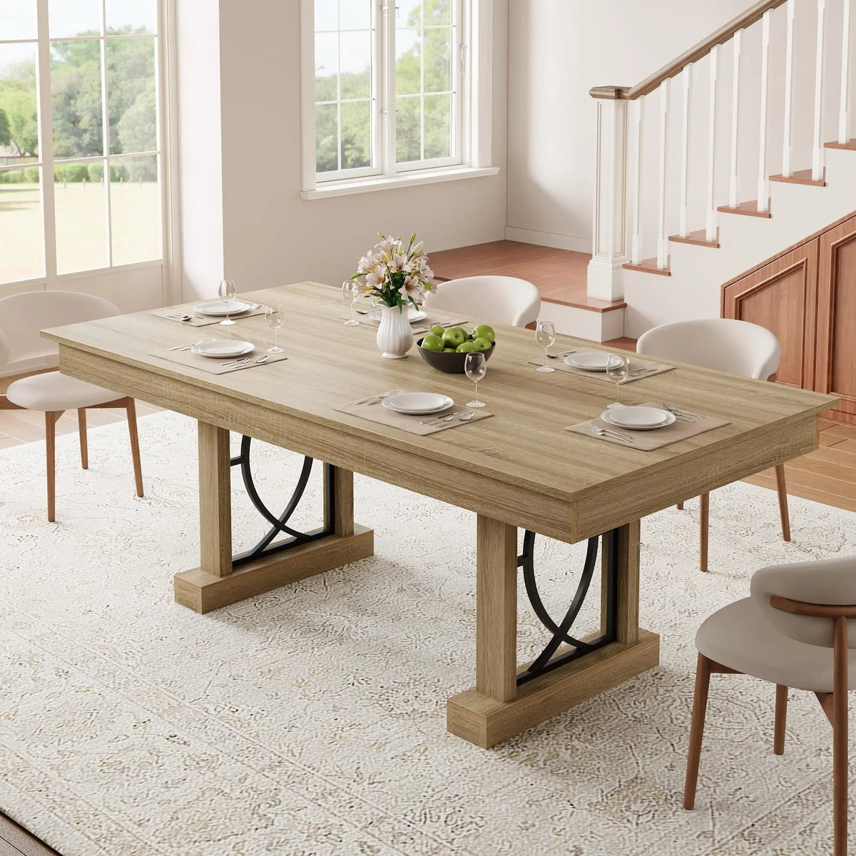 Hollis 71-Inch Storage Dining Table