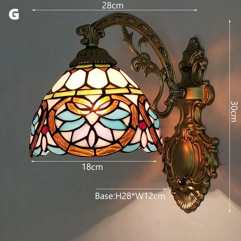 Odette Stained Glass Wall Sconce