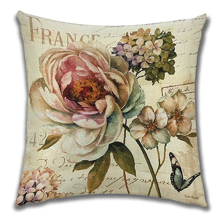 Posy Vintage Floral Cushion Cover