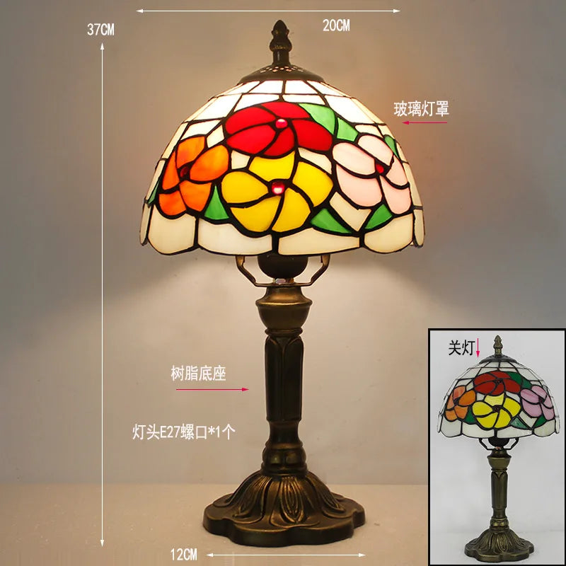 Rosalie Stained Glass Table Lamp