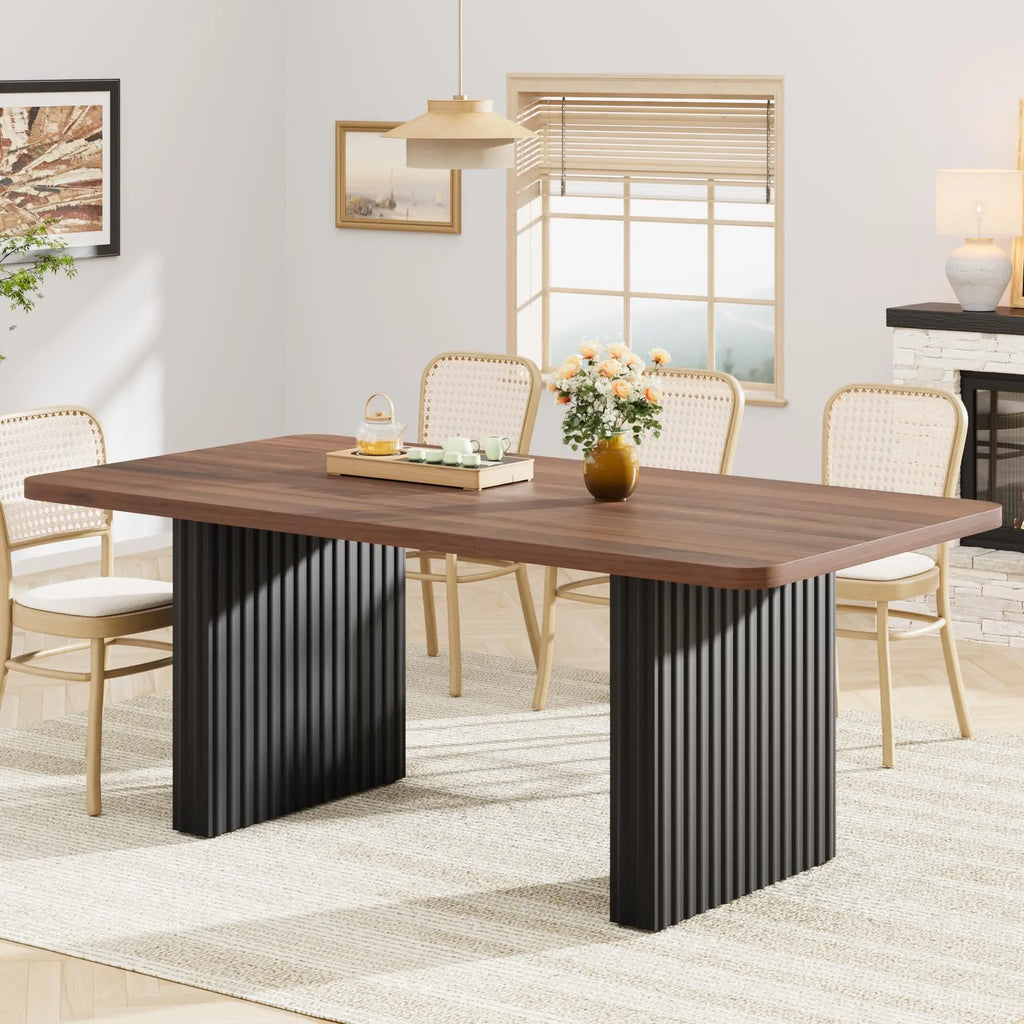 Rowan 71-Inch Fluted-Leg Dining Table