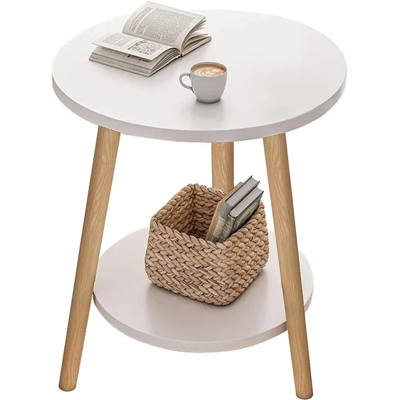 Tobin Two-Tier Wooden Side Table