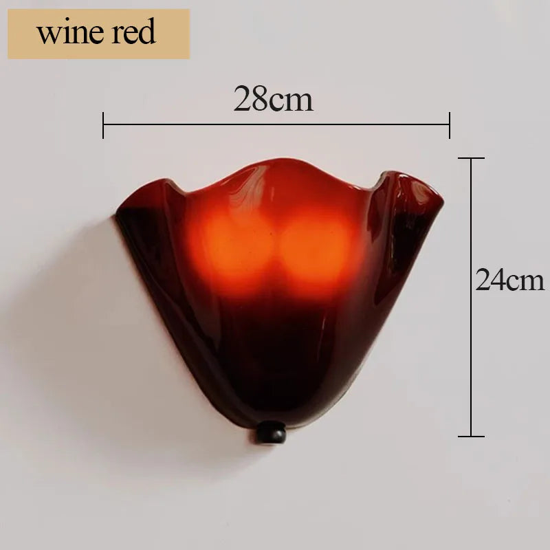 Selene Stacked Glass Shell Wall Sconce