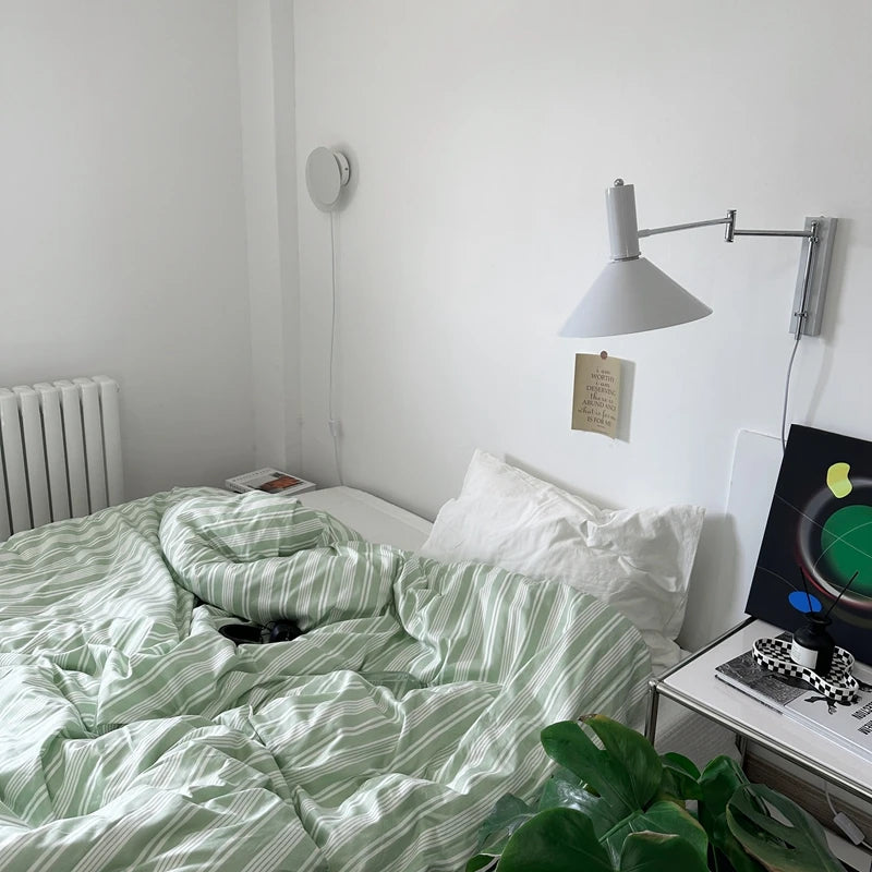 Beau Striped Cotton Duvet Set