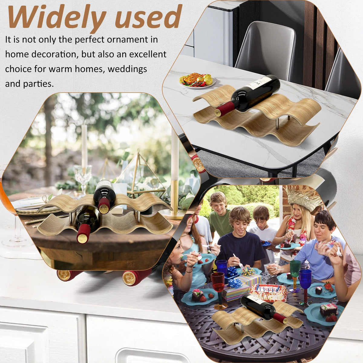 Vino Solid Wood Wine Display Rack
