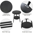 Tobin Two-Tier Wooden Side Table