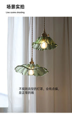 Flora Amber Glass Flower Pendant