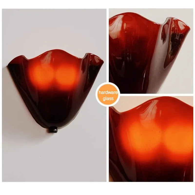 Selene Stacked Glass Shell Wall Sconce
