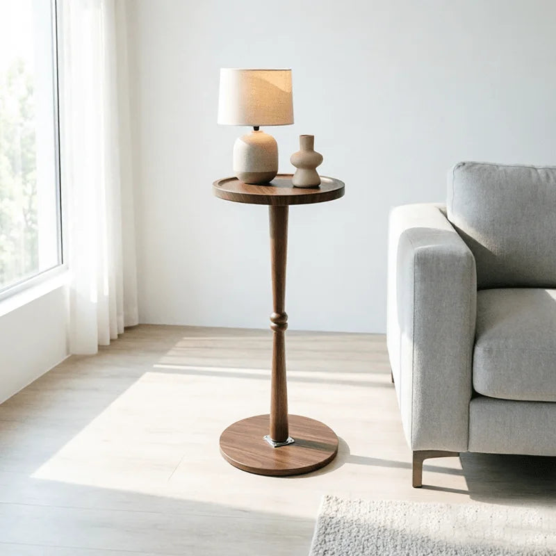 Alden Pedestal Side Table