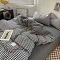 Kiso Washed Check Duvet Cover Set