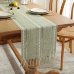 Linden Tasselled Linen Table Runner