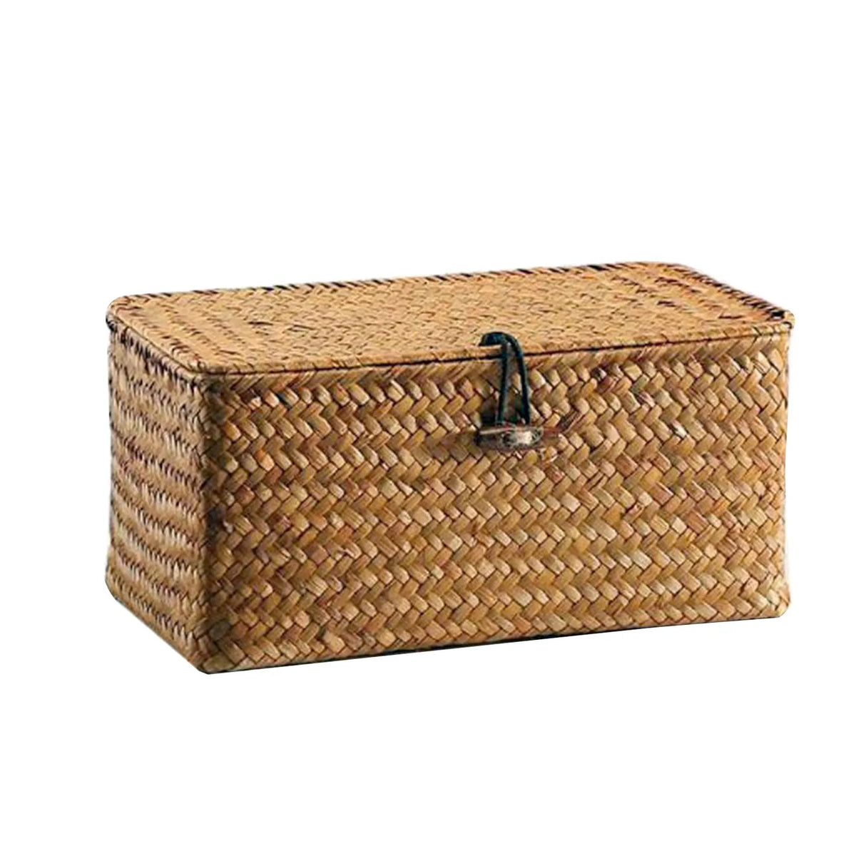 Nell Lidded Woven Storage Basket