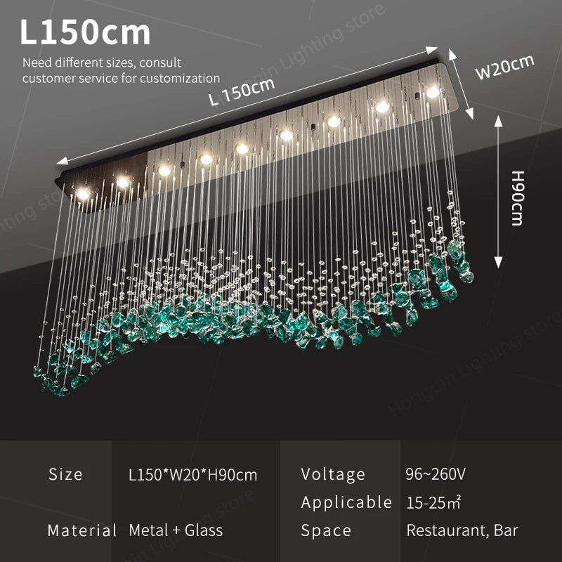 Halo Glass Chandelier