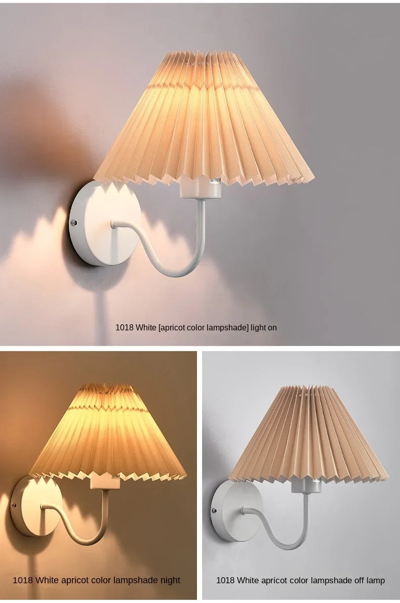 Rue Pleated Umbrella Wall Lamp