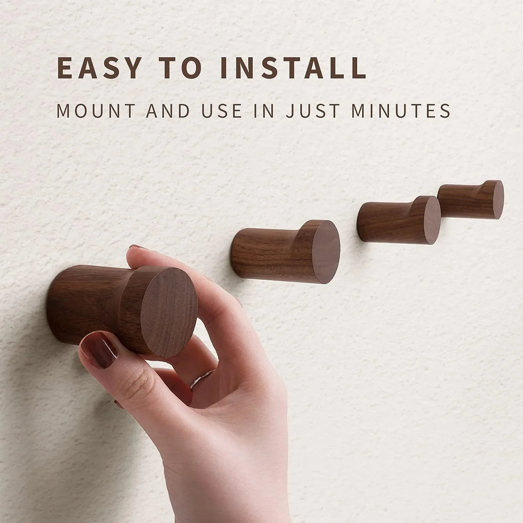 Everett Walnut Wall Hooks