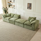 Olive Chenille Cloud Sectional