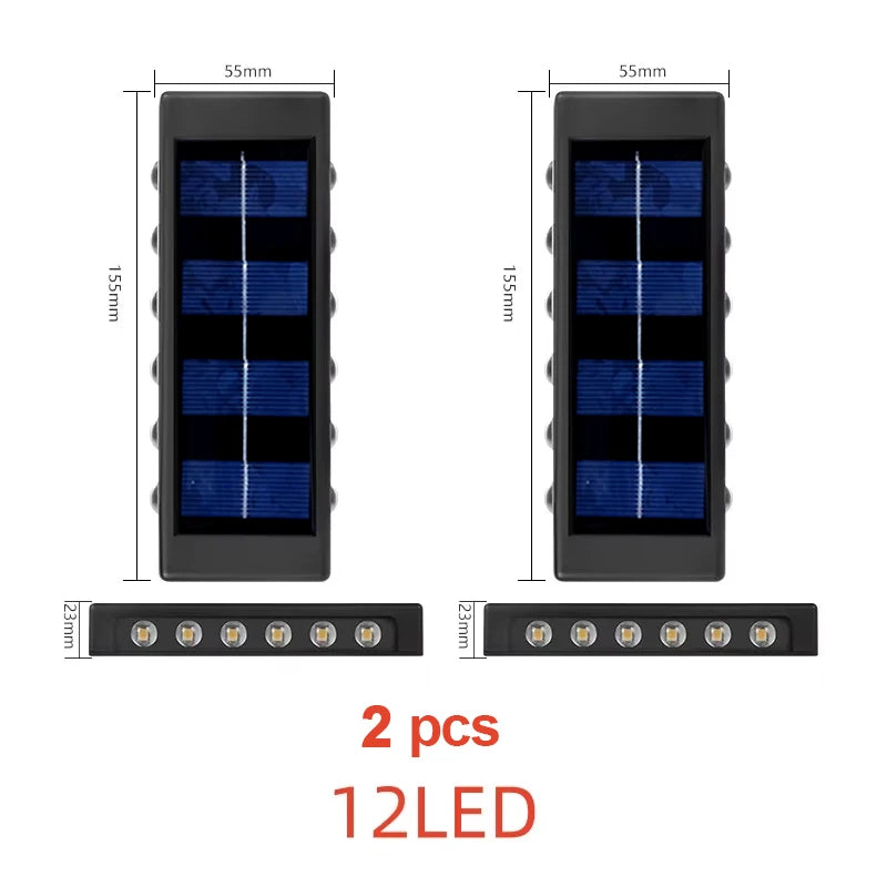 Solar Up & Down Wall Light — product detail view 8