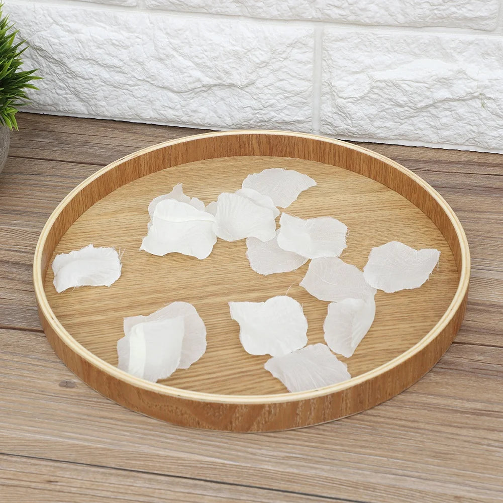 Arden Round Wooden Serving Tray