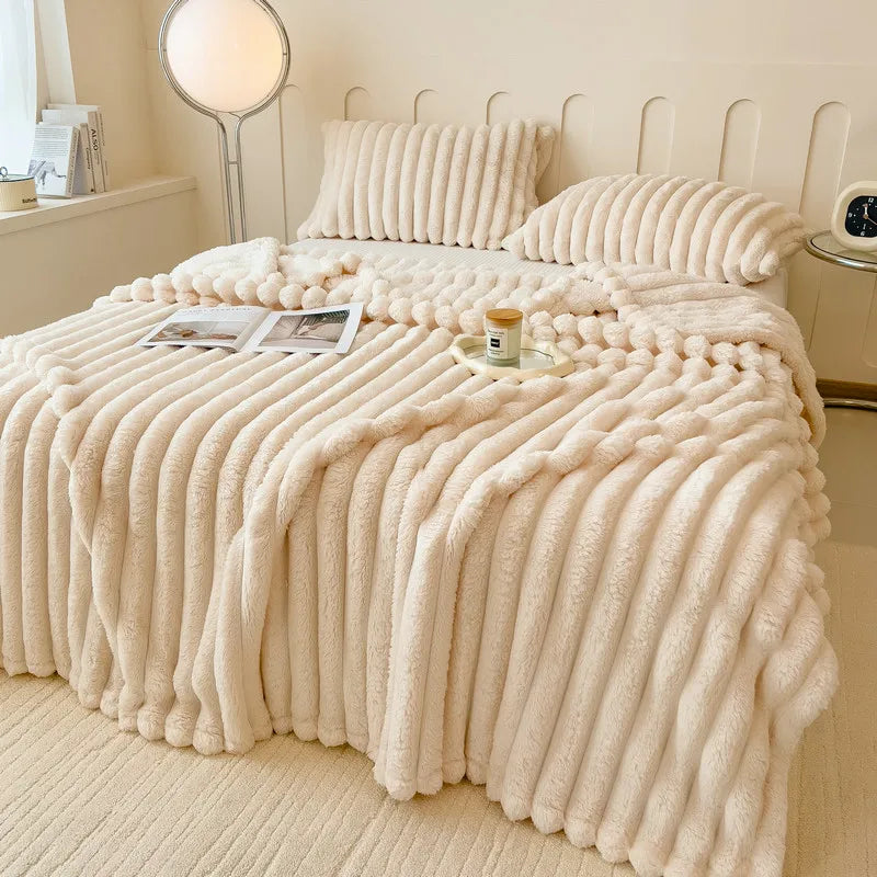 Leni Plush Faux-Fur Throw