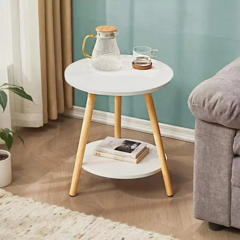 Tobin Two-Tier Wooden Side Table