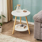Tobin Two-Tier Wooden Side Table