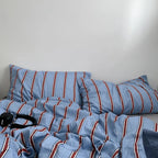 Beau Striped Cotton Duvet Set