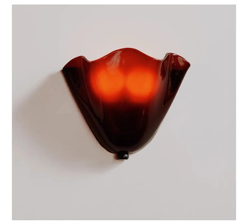 Selene Stacked Glass Shell Wall Sconce