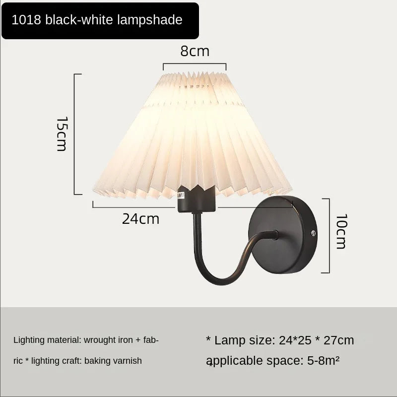 Rue Pleated Umbrella Wall Lamp