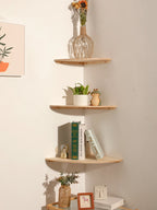 Wren Scalloped Floating Corner Shelf