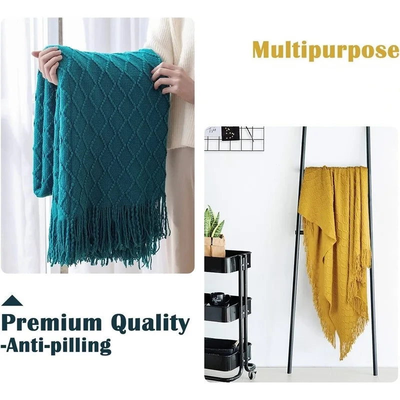 Freya Nordic Tassel Throw
