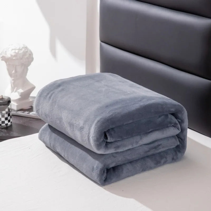 Dove Solid Plush Throw