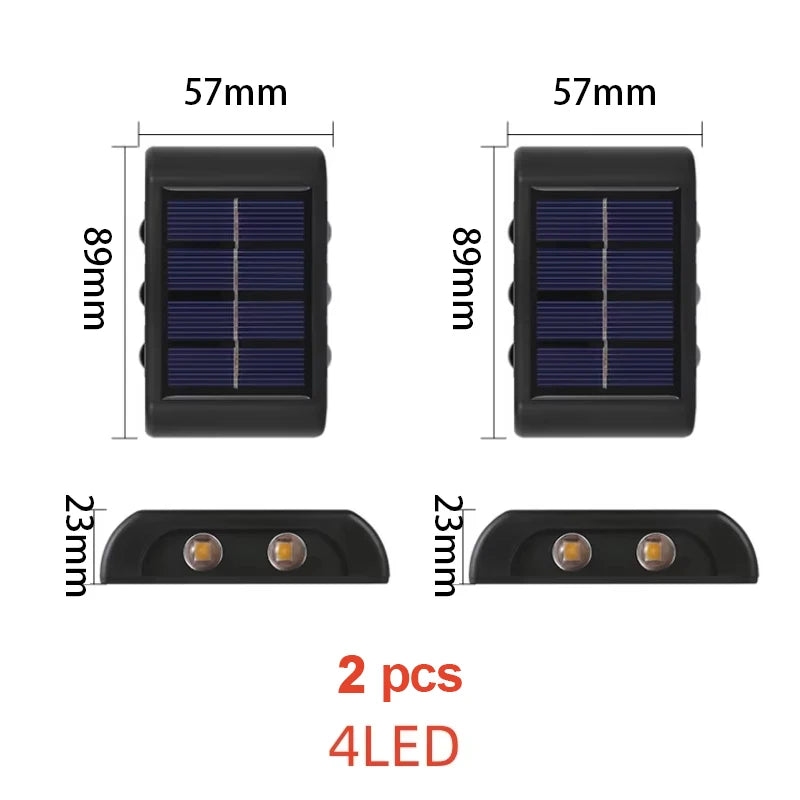 Solar Up & Down Wall Light — product detail view 9