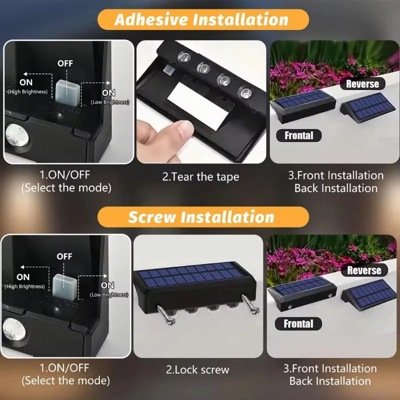 Solar Fence Light Set — product detail view 5